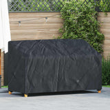vidaXL Banc de jardin noir 134 x 70 x 65 / 94 cm 210D Oxford Stof
