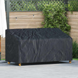 vidaXL Banc de jardin noir 134 x 70 x 65 / 94 cm 210D Oxford Stof