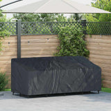 vidaXL Banc de jardin noir 134 x 70 x 65 / 94 cm 210D Oxford Stof
