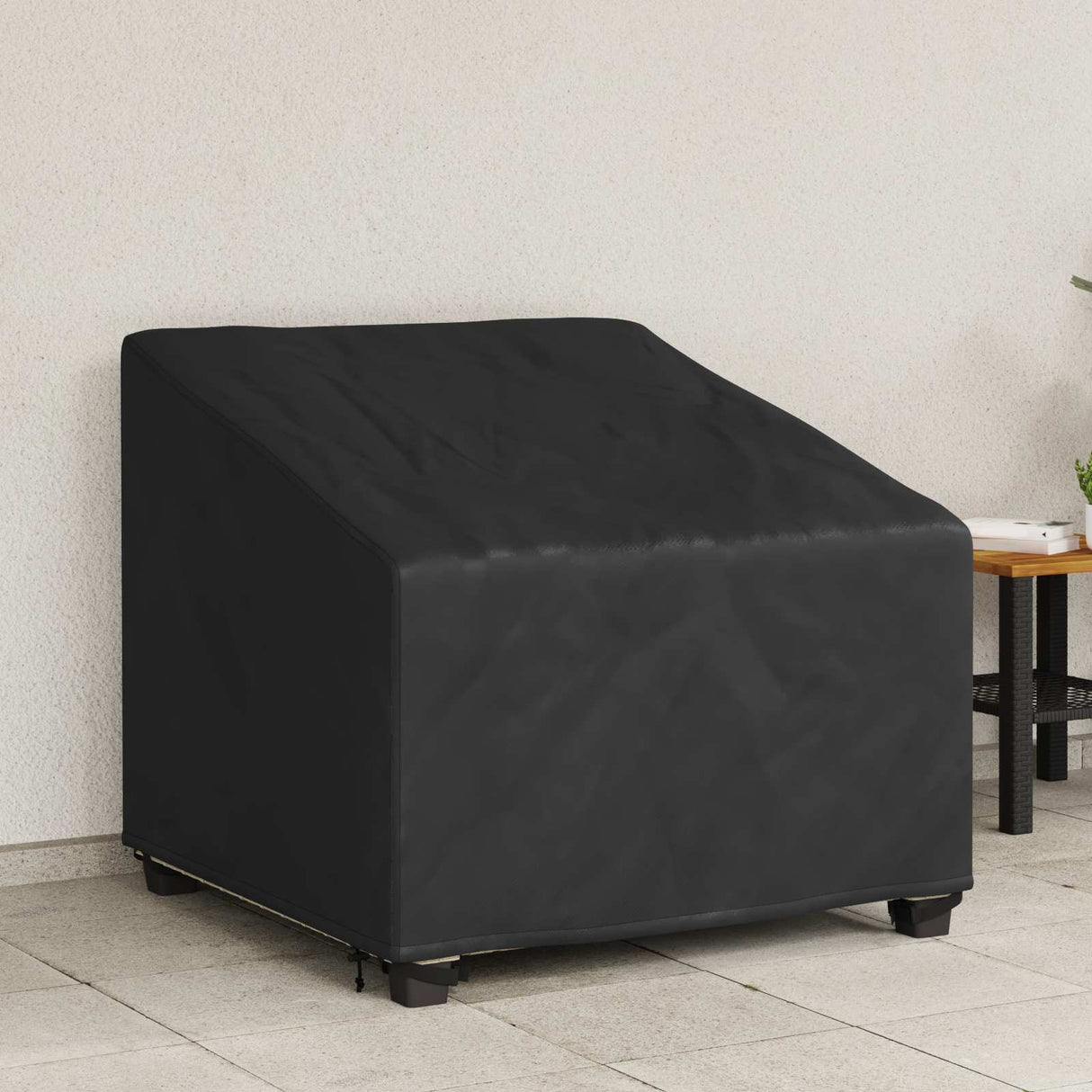 vidaXL Housse de canapé Noir 70 x 70 x 85 / 125 cm 600D Oxford Stof