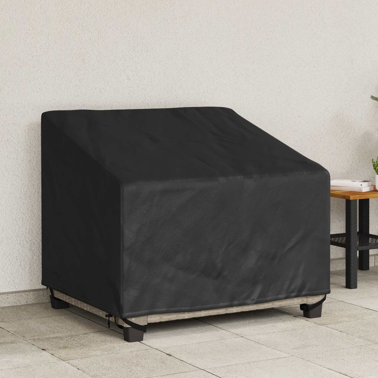 vidaXL Housse de canapé Noir 70 x 70 x 85 / 125 cm 600D Oxford Stof