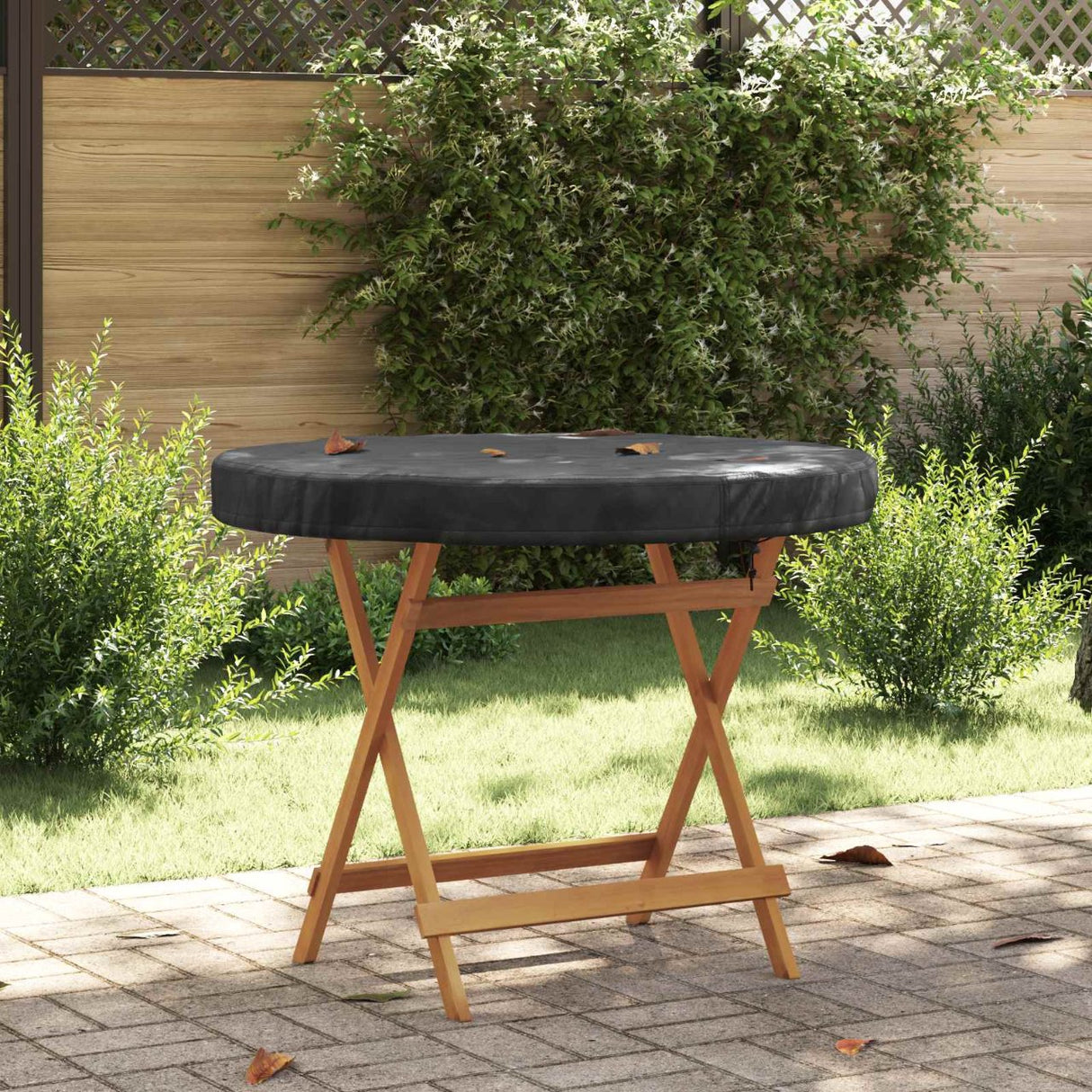 vidaXL Houes Tuintafel Noir 62 x 62 x 10 cm 210D Oxford