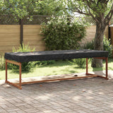 vidaXL Tafel Dekking Effen Zwart 122 x 72 x 15 cm Stof