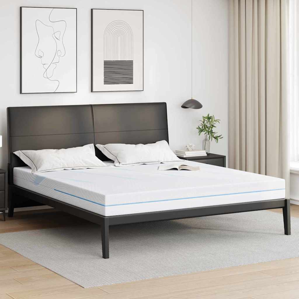 vidaXL Mattress White 80 x 200 cm Jacquard fabric