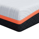 vidaXL Matras Wit en Grijs 80 x 160 cm Jacquard stof