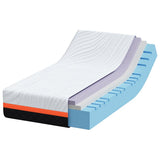 vidaXL Matras Wit en Grijs 80 x 160 cm Jacquard stof