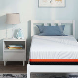 vidaXL Matras Wit en Grijs 80 x 160 cm Jacquard stof