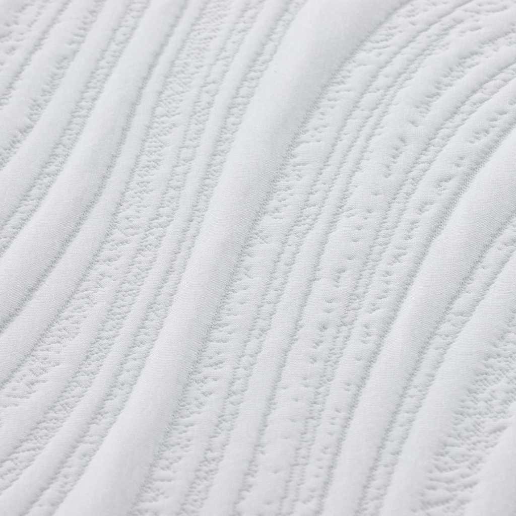 vidaXL Matras Wit en Grijs 80 x 160 cm Jacquard stof