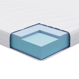 vidaXL Mattress White 70 x 200 cm Jacquard fabric