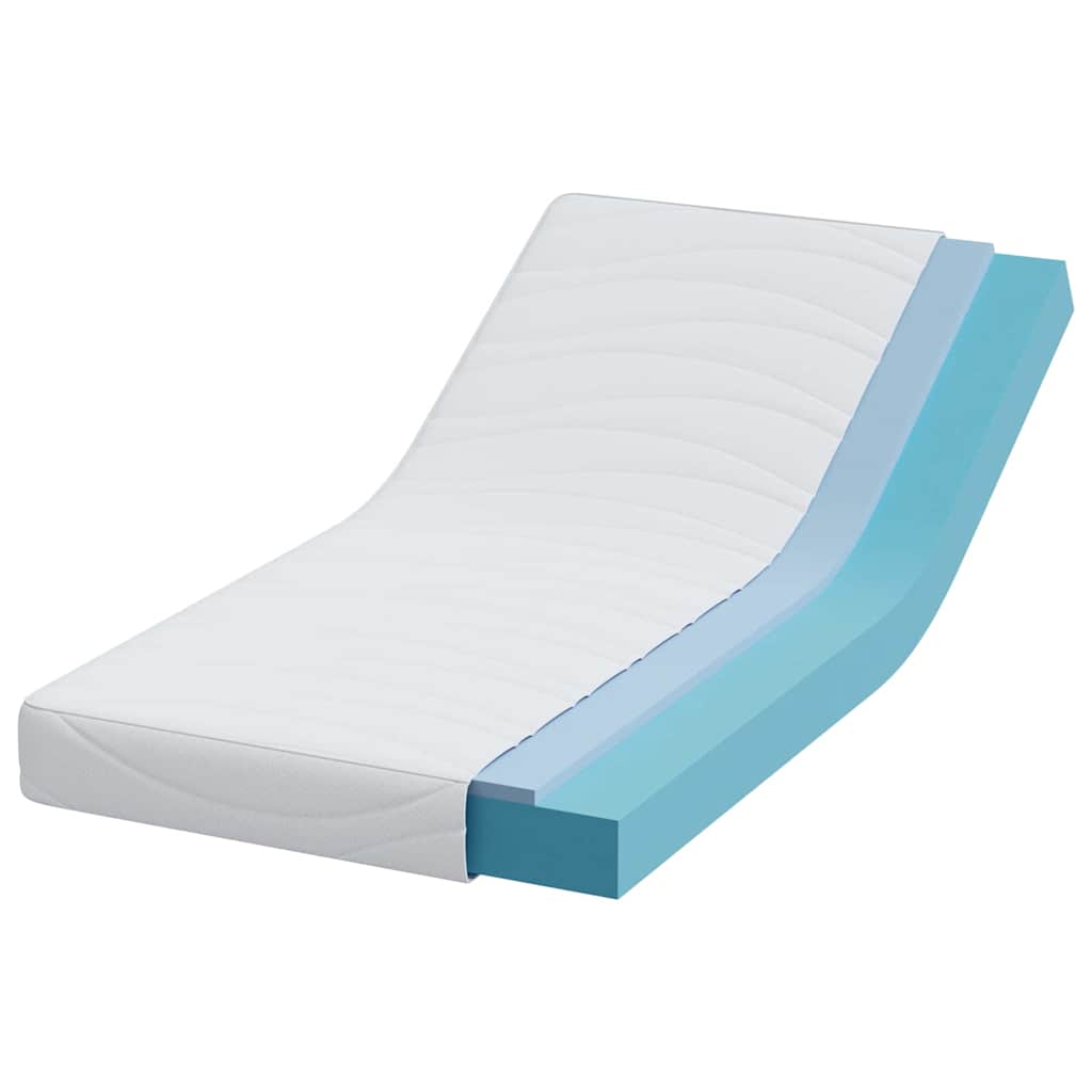 vidaXL Mattress White 70 x 200 cm Jacquard fabric