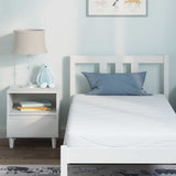 vidaXL Mattress White 70 x 200 cm Jacquard fabric