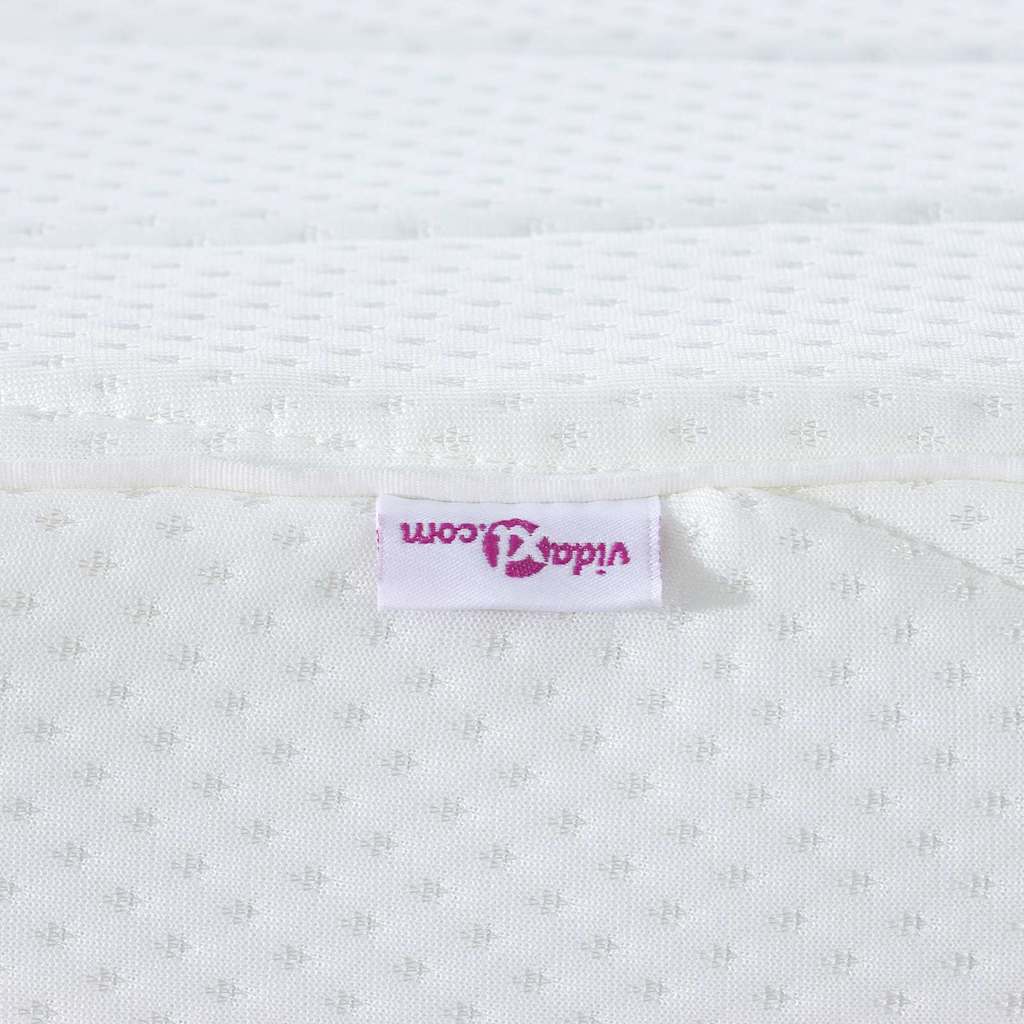 vidaXL Mattress White 70 x 200 cm Jacquard fabric