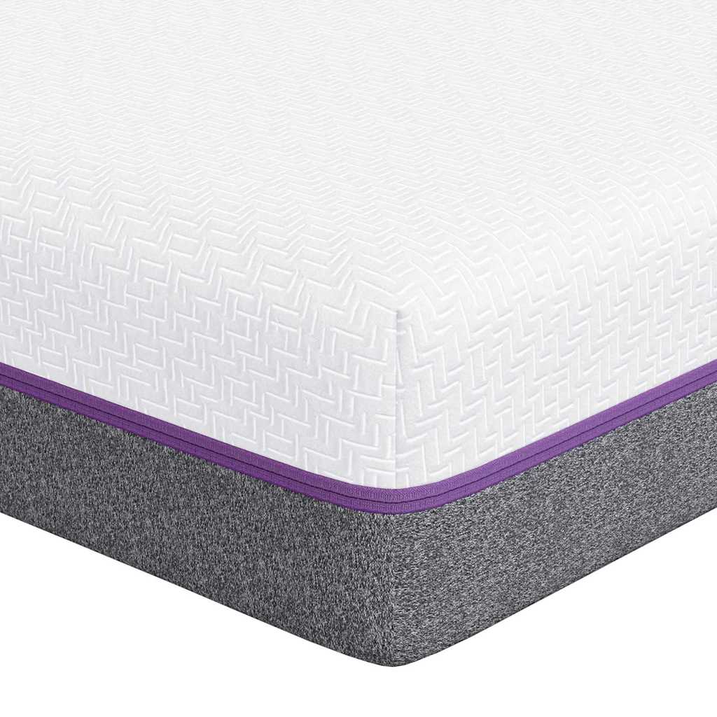 vidaXL Matras Wit en Grijs 80 x 160 cm Jacquard stof
