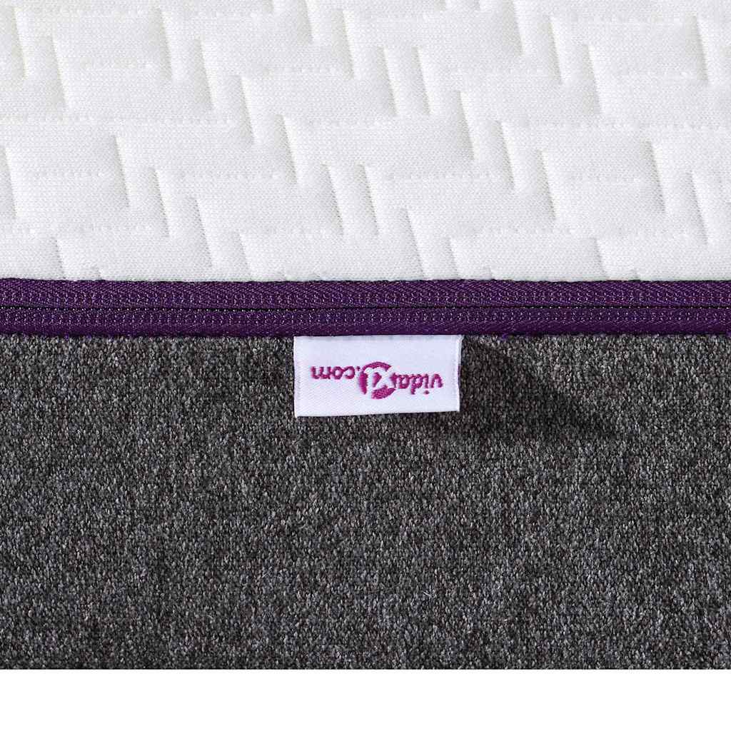 vidaXL Matras Wit en Grijs 80 x 160 cm Jacquard stof