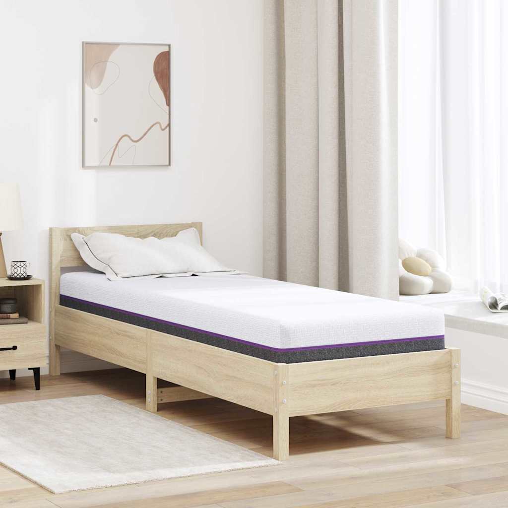 vidaXL Matras Wit en Grijs 80 x 160 cm Jacquard stof
