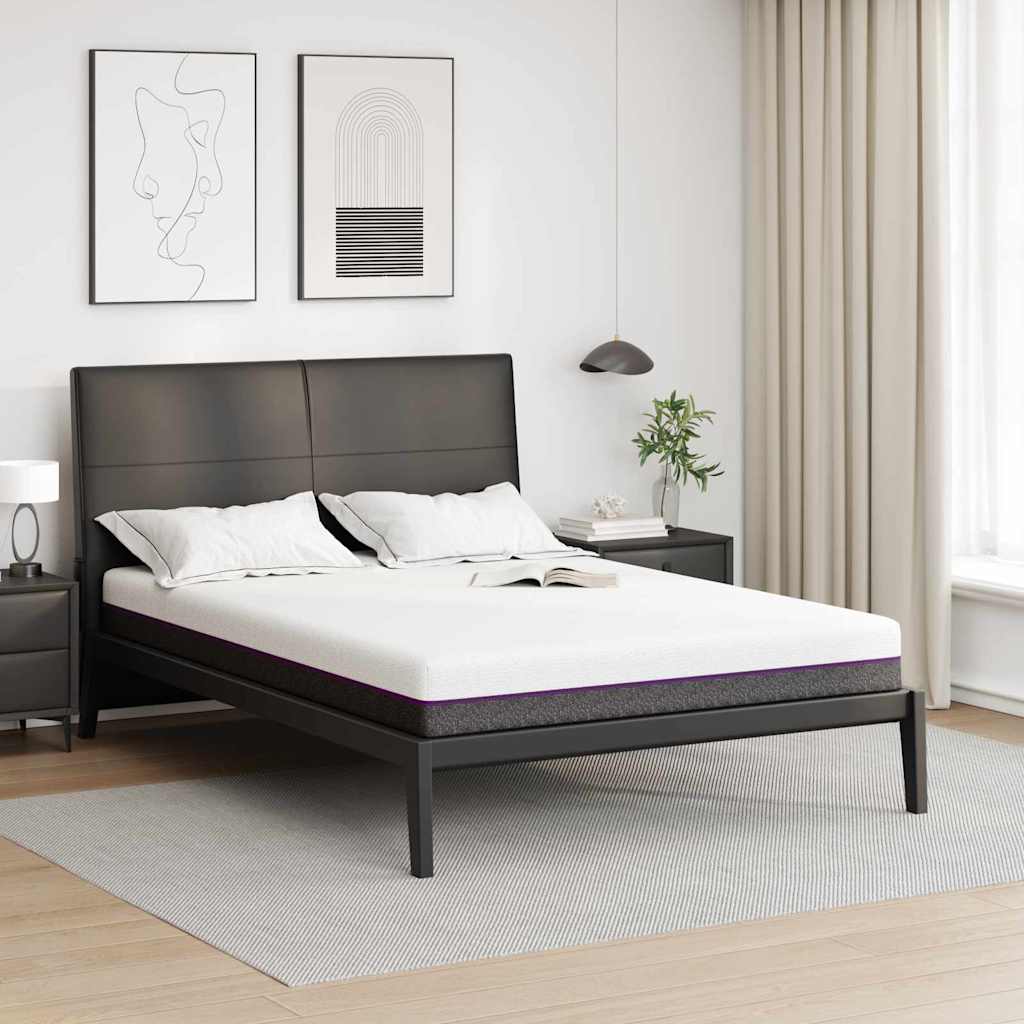 vidaXL Matras Wit en Grijs 80 x 160 cm Jacquard stof