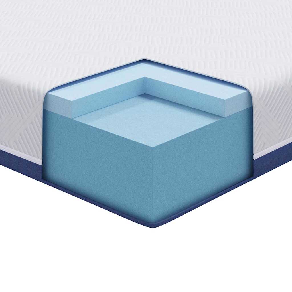 vidaXL Matras Wit en Blauw 80 x 160 cm Jacquard stof