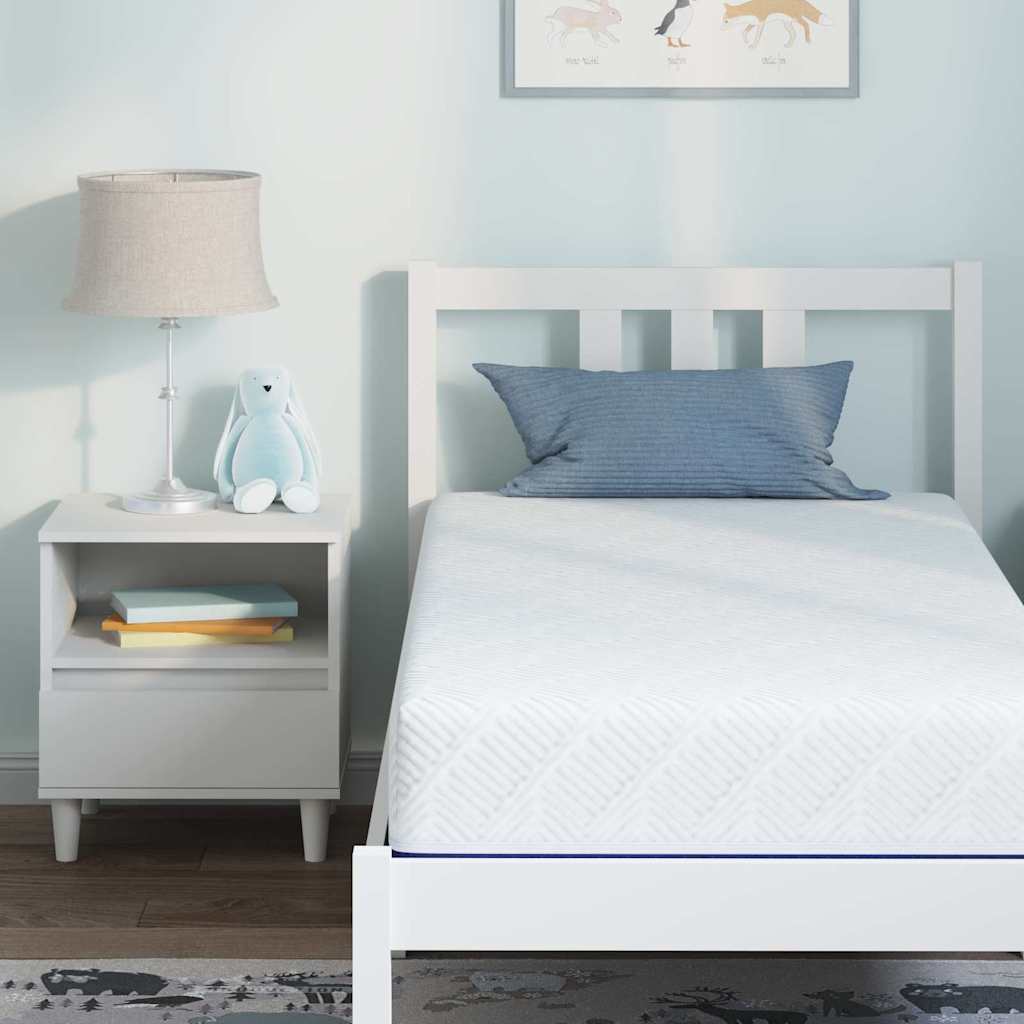 vidaXL Matras Wit en Blauw 80 x 160 cm Jacquard stof