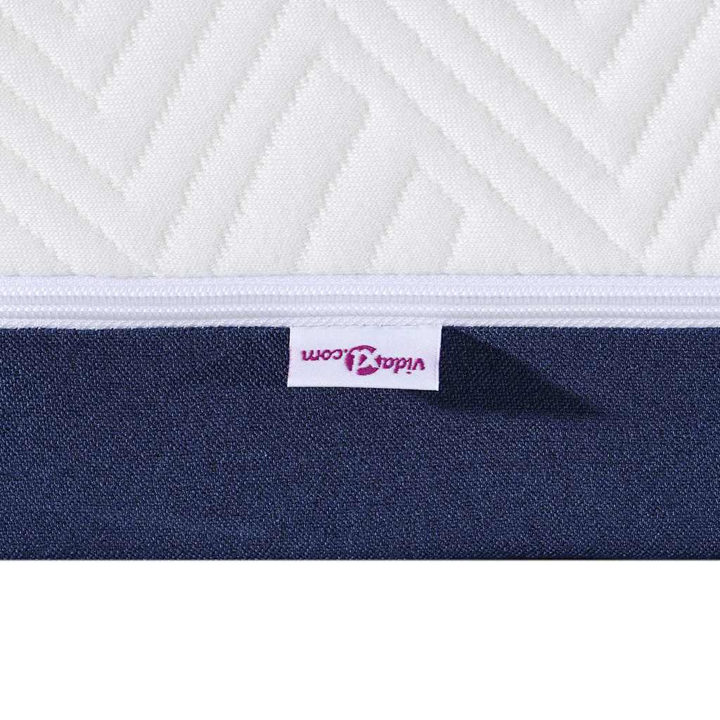 vidaXL Matras Wit en Blauw 80 x 160 cm Jacquard stof