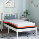 vidaXL Mattress White and Black 80 x 160 cm Jacquard fabric