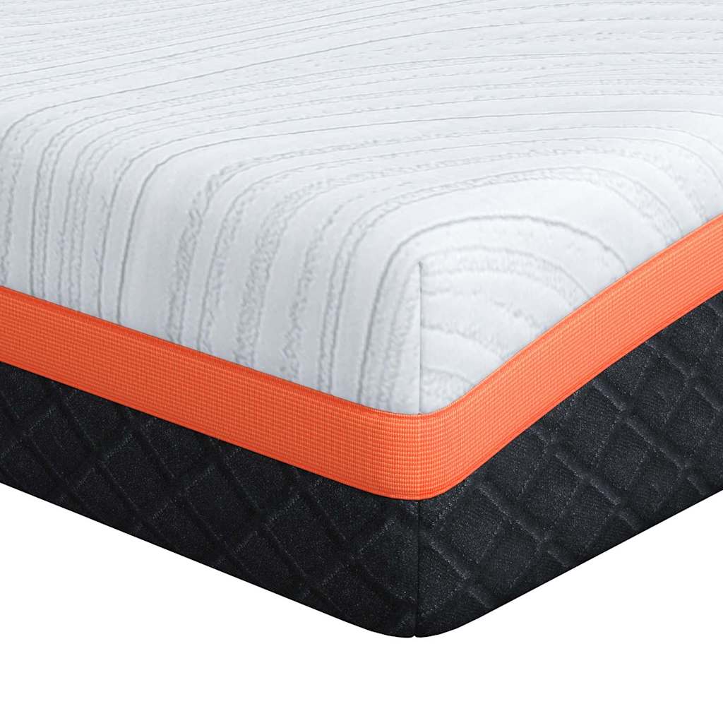 vidaXL Mattress White and Black 80 x 160 cm Jacquard fabric
