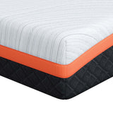 vidaXL Mattress White and Black 80 x 160 cm Jacquard fabric