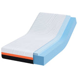 vidaXL Mattress White and Black 80 x 160 cm Jacquard fabric