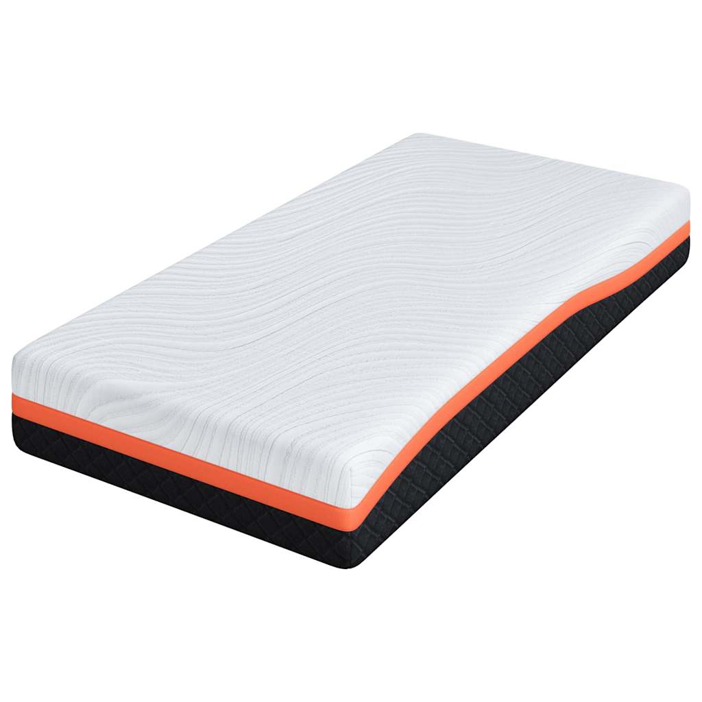 vidaXL Mattress White and Black 80 x 160 cm Jacquard fabric
