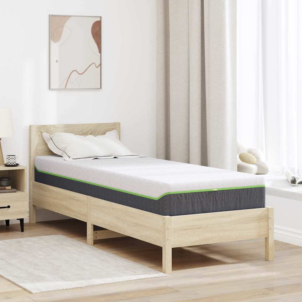 vidaXL Matras Wit en Grijs 80 x 160 cm Jacquard stof