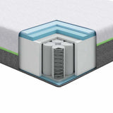 vidaXL Matras Wit en Grijs 80 x 160 cm Jacquard stof