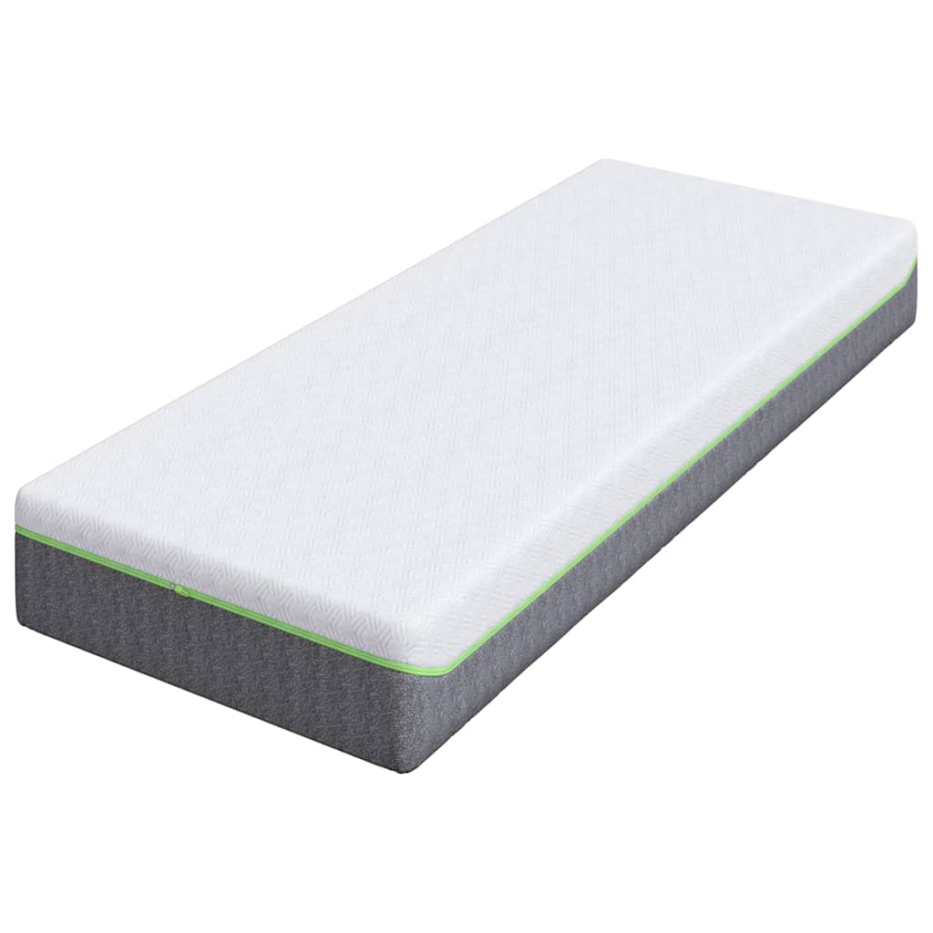 vidaXL Matras Wit en Grijs 80 x 160 cm Jacquard stof
