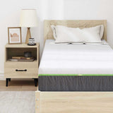 vidaXL Matras Wit en Grijs 80 x 160 cm Jacquard stof
