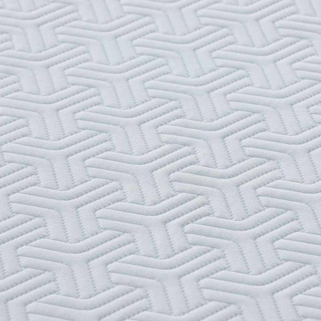 vidaXL Matras Wit en Grijs 80 x 160 cm Jacquard stof