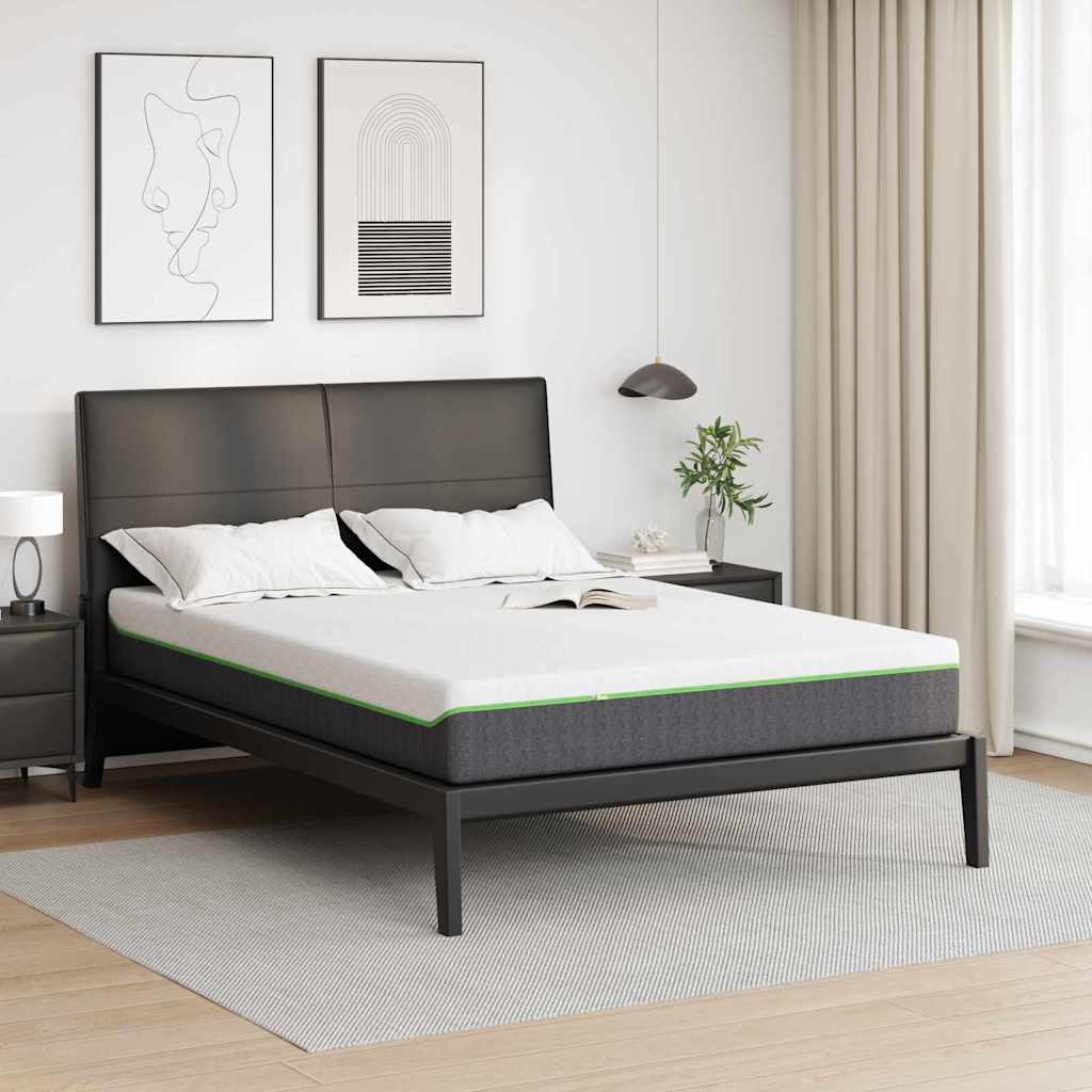vidaXL Matras Wit en Grijs 80 x 160 cm Jacquard stof