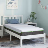 vidaXL Matras Wit en Grijs 80 x 160 cm Jacquard stof