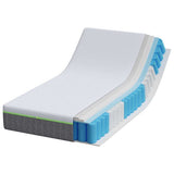vidaXL Matras Wit en Grijs 80 x 160 cm Jacquard stof