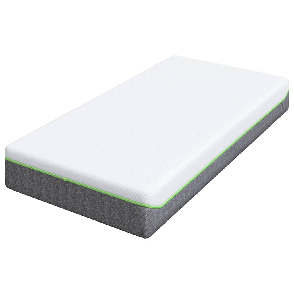 vidaXL Matras Wit en Grijs 80 x 160 cm Jacquard stof
