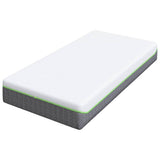 vidaXL Matras Wit en Grijs 80 x 160 cm Jacquard stof