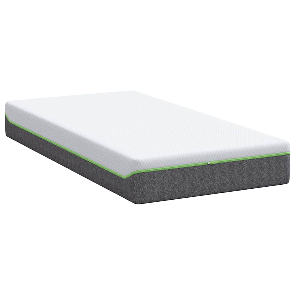 vidaXL Matras Wit en Grijs 80 x 160 cm Jacquard stof
