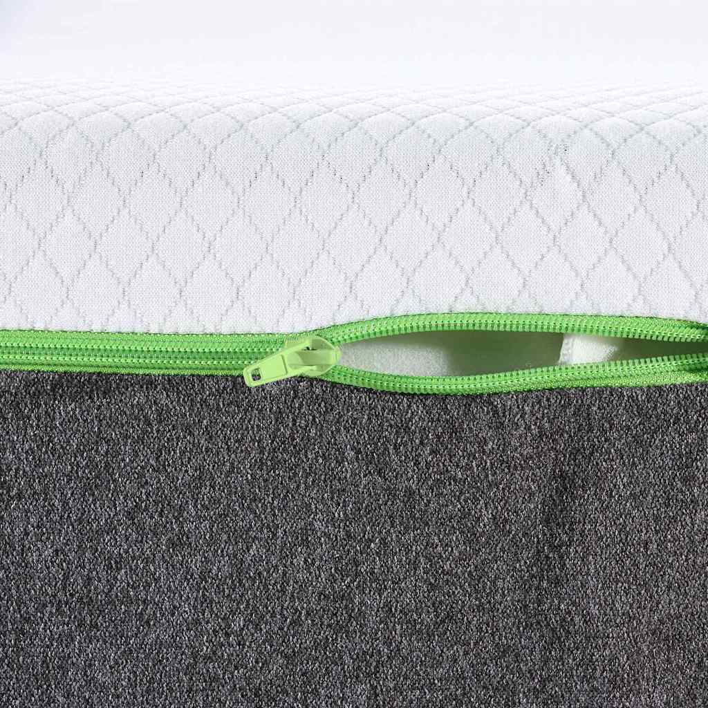 vidaXL Matras Wit en Grijs 80 x 160 cm Jacquard stof