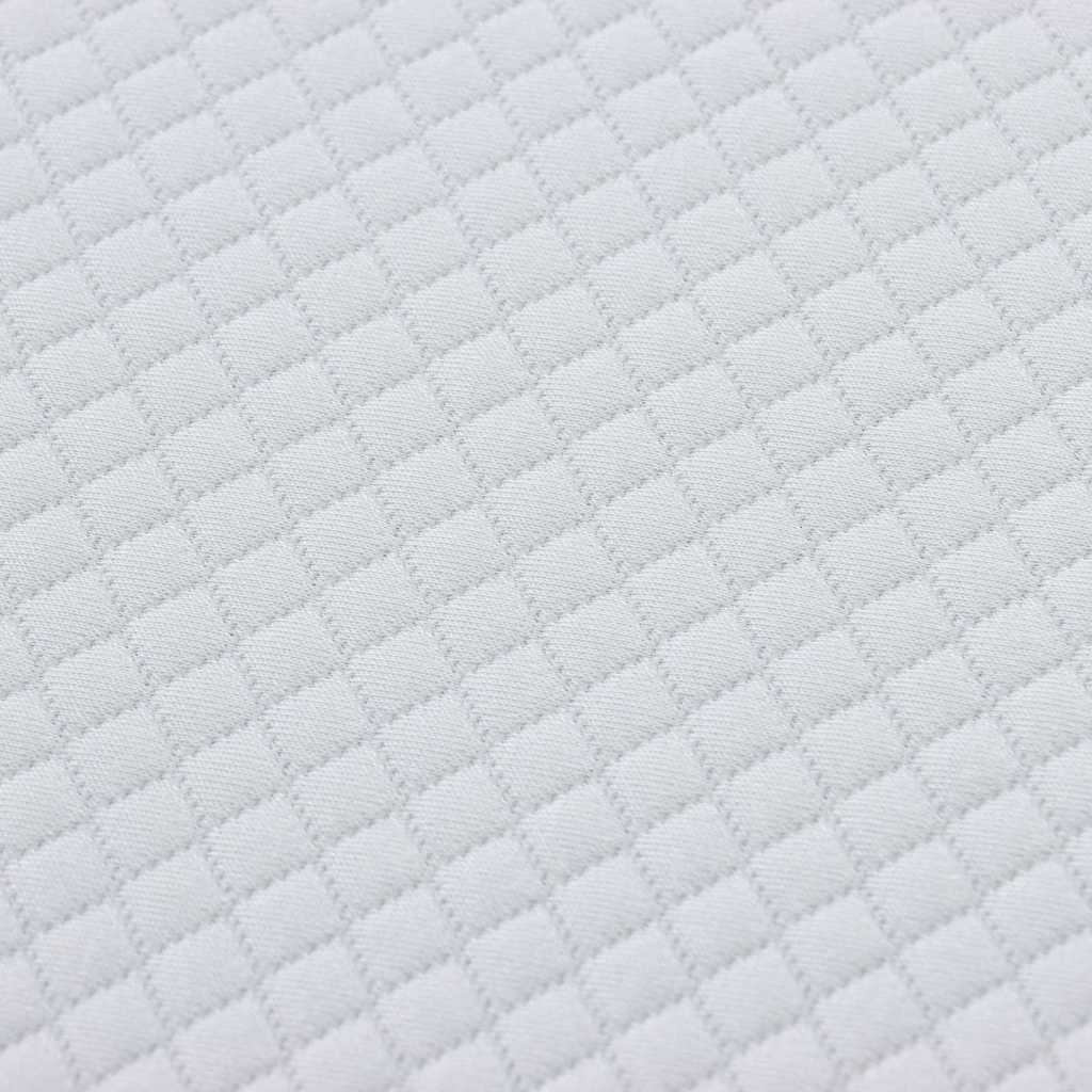 vidaXL Matras Wit en Grijs 80 x 160 cm Jacquard stof