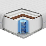 vidaXL Matras Wit 60 x 120 cm Pocketveer