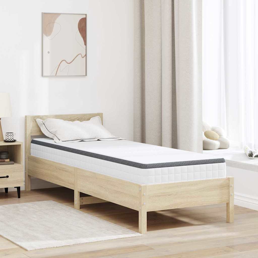 vidaXL Matras Wit en Grijs 70 x 200 cm Bonell Veer