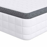 vidaXL Matras Wit en Grijs 70 x 200 cm Bonell Veer