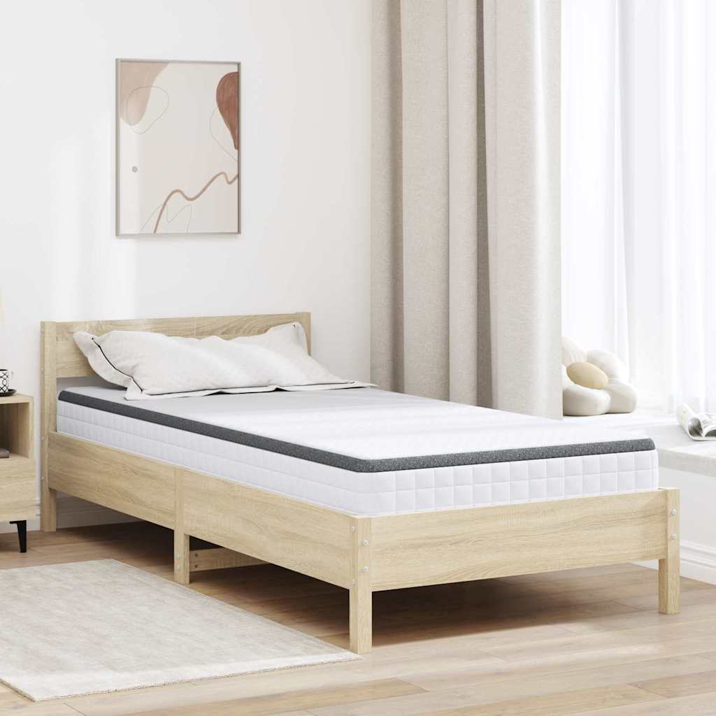 vidaXL Matras Wit en Grijs 70 x 200 cm Bonell Veer
