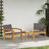 vidaXL Bistroset met kussen 4 pcs Bruin Polyester