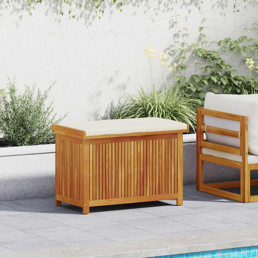 vidaXL Kussenbox voor buiten 60x50x61 cm massief acaciahout