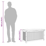 vidaXL Kussenbox voor buiten 60x50x61 cm massief acaciahout