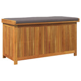 vidaXL Kussenbox voor buiten 60x50x61 cm massief acaciahout