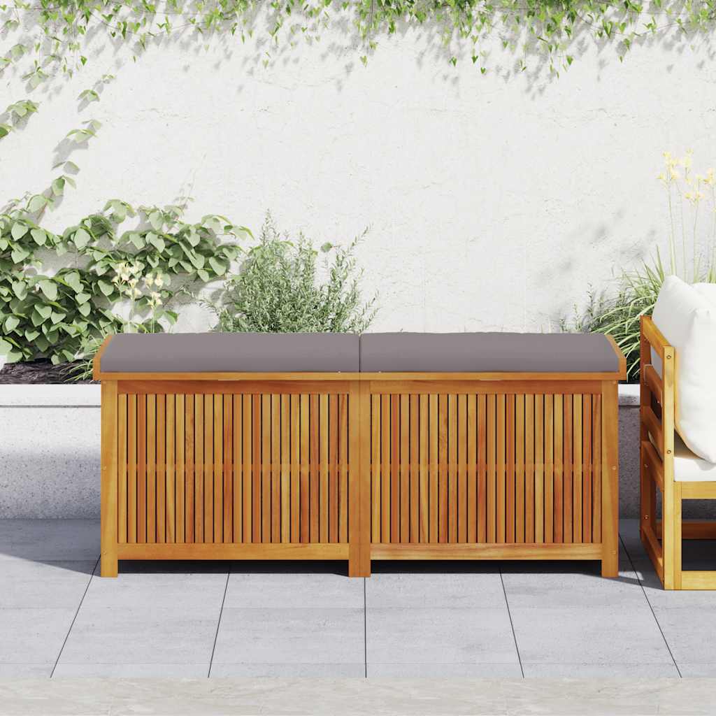 vidaXL Kussenbox voor buiten 60x50x61 cm massief acaciahout